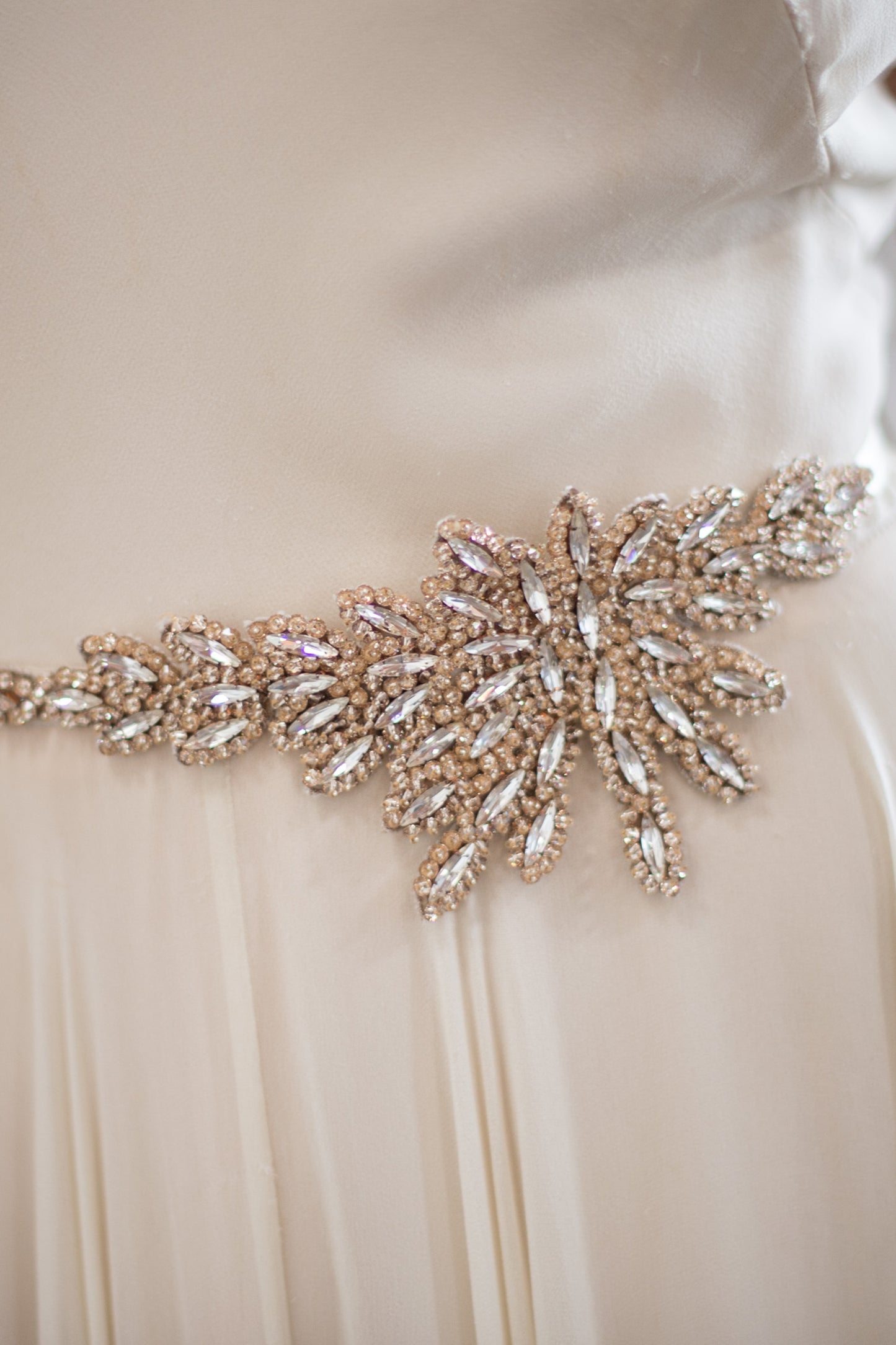 HEATHER ASYM SASH - BLUSH