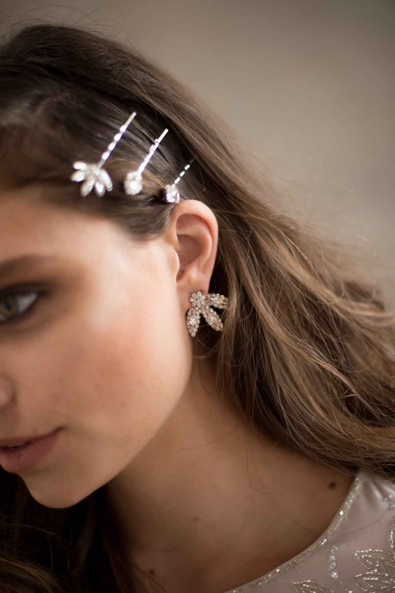 Crystal Jacket Earrings Silver Ear Climber Earrings Cubic Zirconia Bridal Earrings Rhinestone Stud Drop Earrings CZ Huggie Earrings, KYLE Earrings by Camilla Christine Bridal Jewelry and Wedding Accessories, Bridal Inspiration, Wedding Style, Bridal Jewelry Ideas