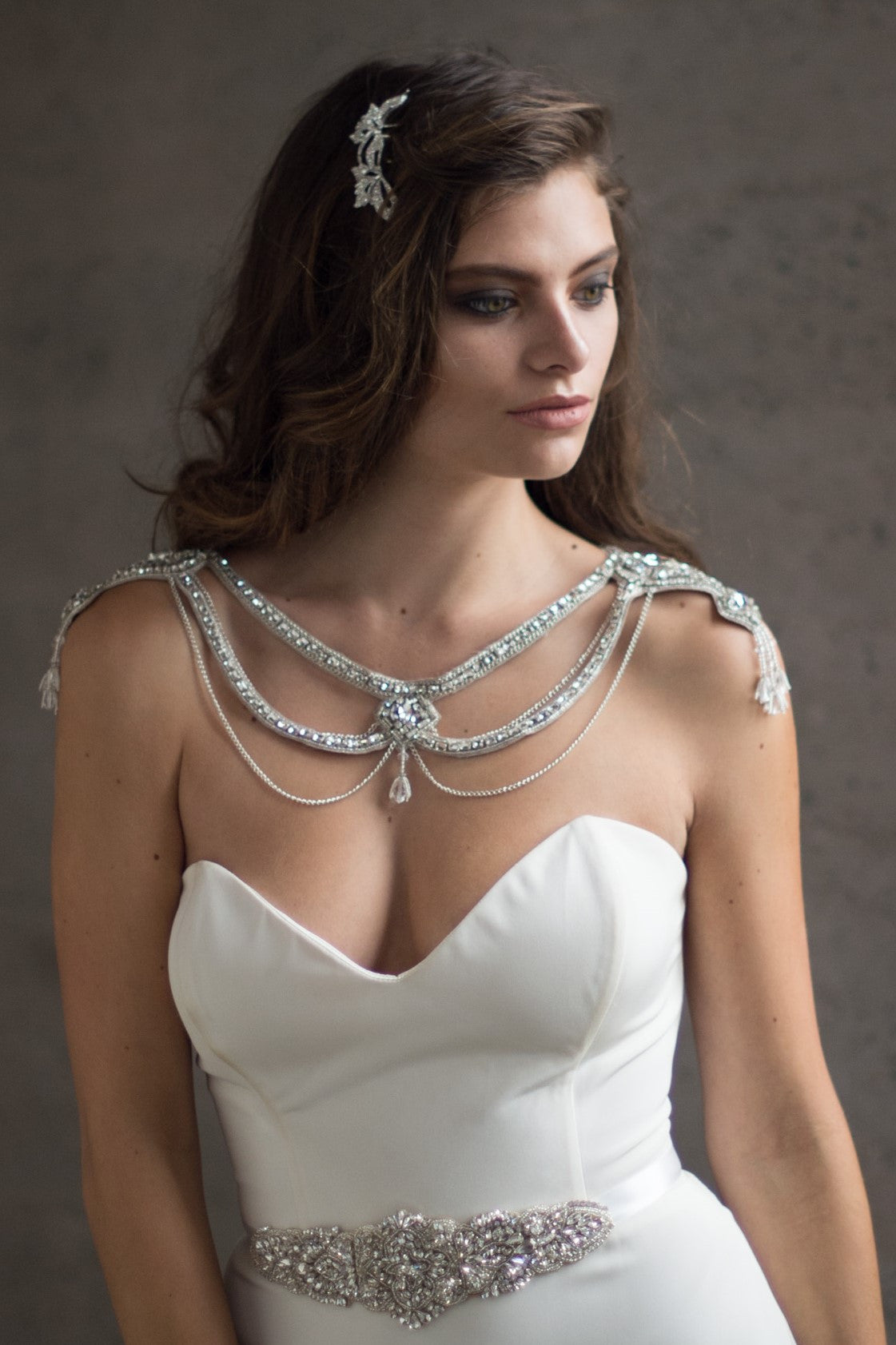 silver chain dress MITSY NECKLACE- SILVER – Camilla Christine