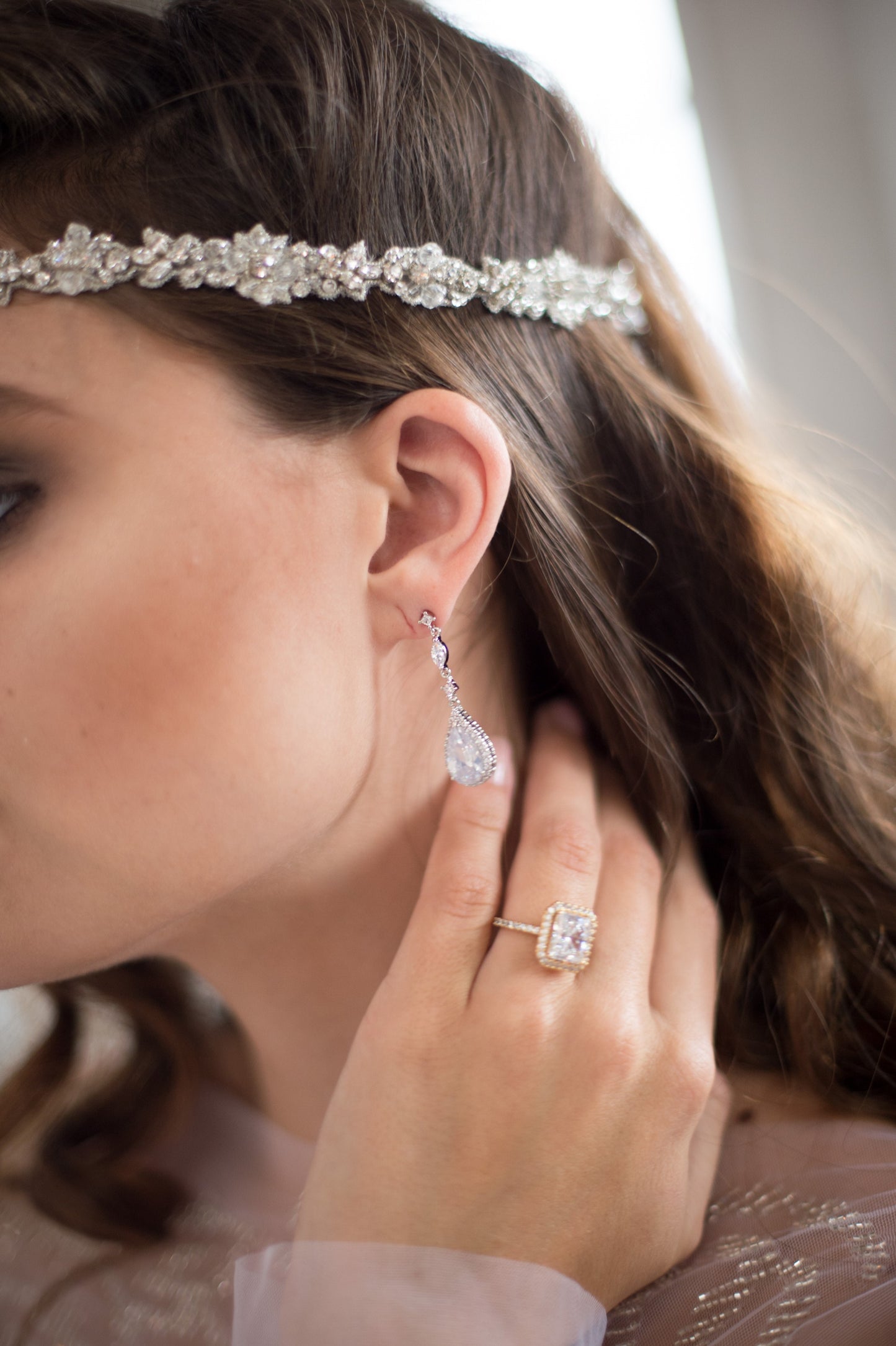 Crystal Linear Drop Earrings Dangle Teardrop Bridal Earrings Silver Chandelier Earrings Art Deco CZ Wedding Jewelry Bridesmaid Gift, BIJOU EARRINGS for Her, for Bride, for Bridesmaid, for Mother of the Bride or for Guest by Camilla Christine Bridal Jewelry and Wedding Accessories Bridal Style Inspiration Trends for Bride