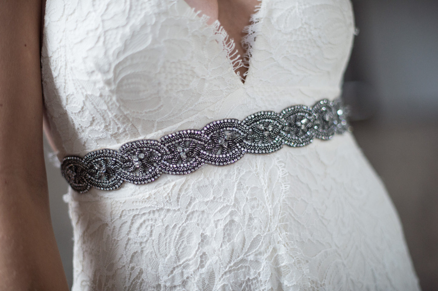 JEWEL SASH - GUNMETAL