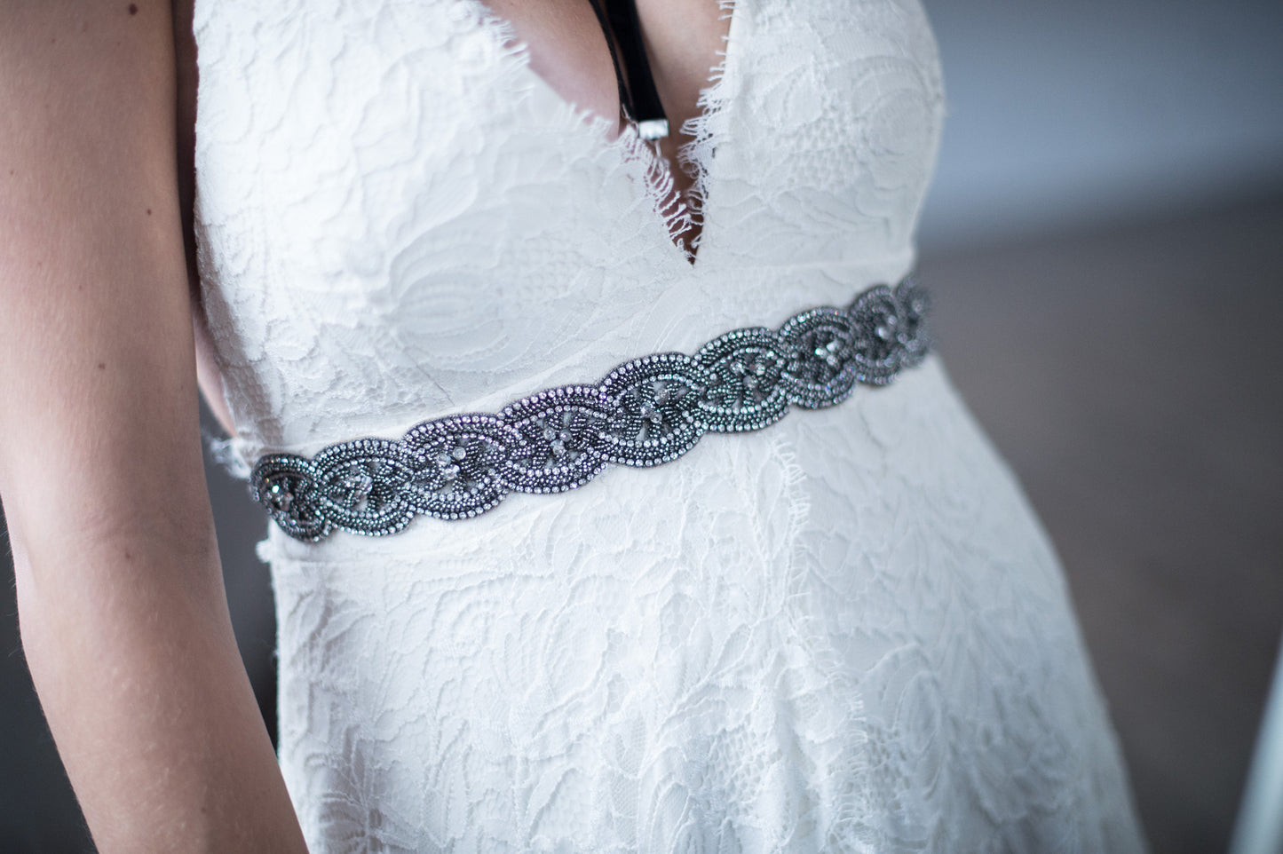 JEWEL SASH - GUNMETAL