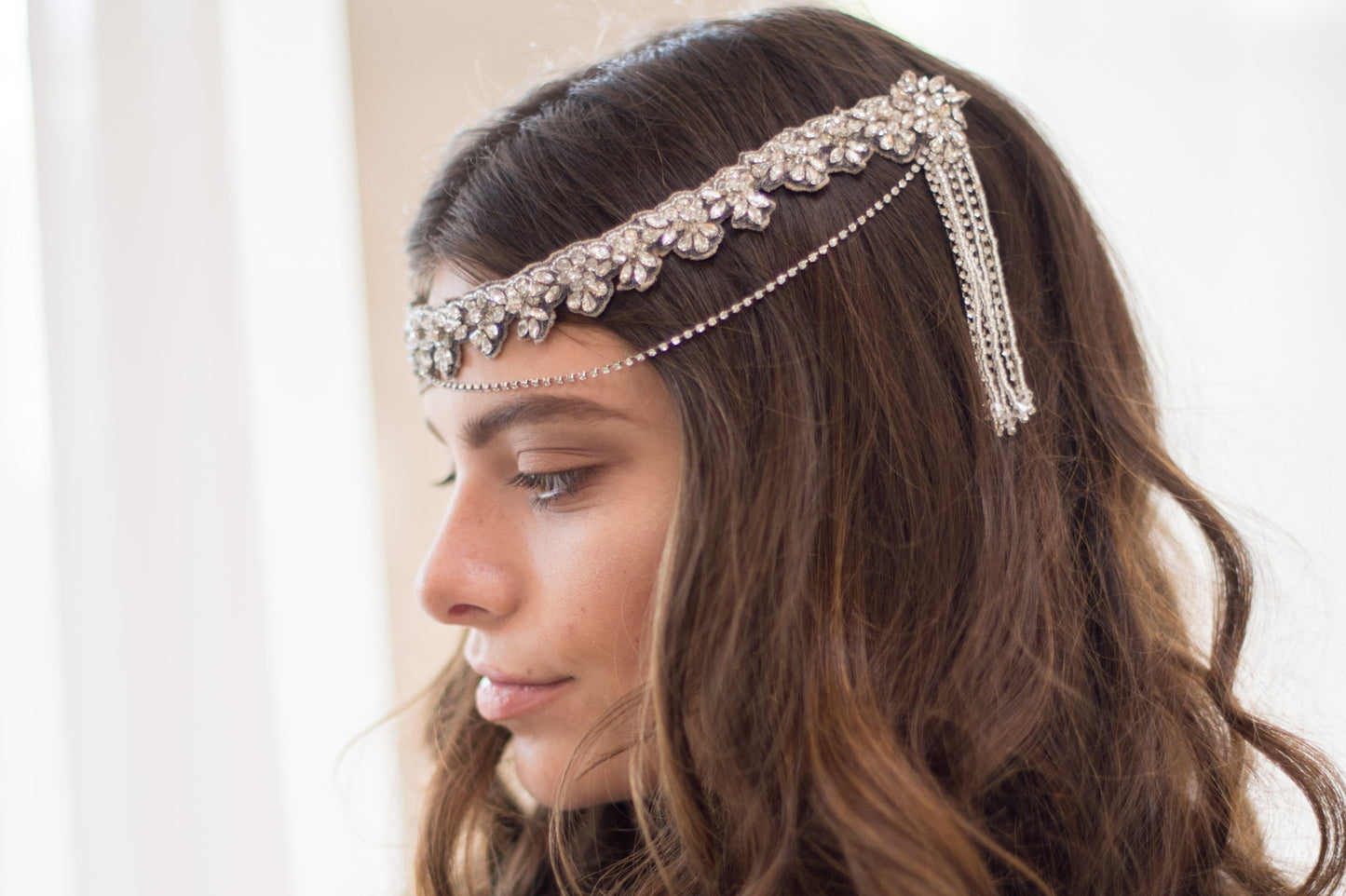 DAVINIA HEADPIECE - SILVER