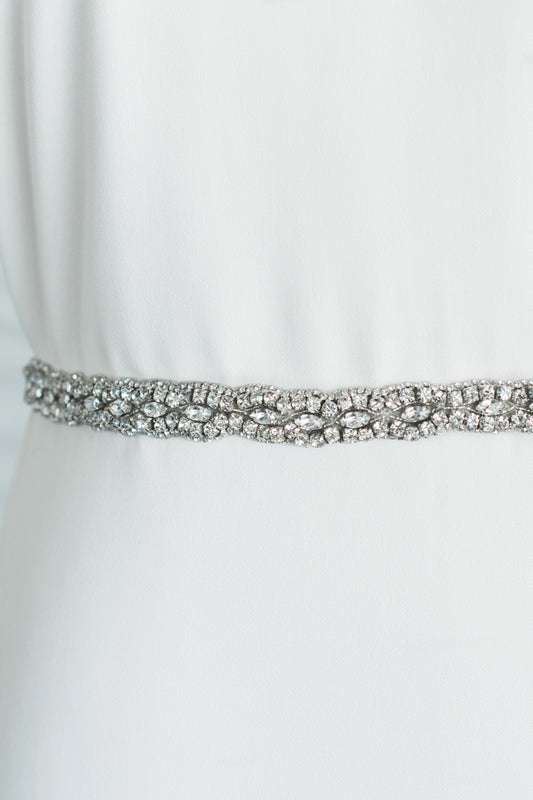 CARRIE SASH- SILVER