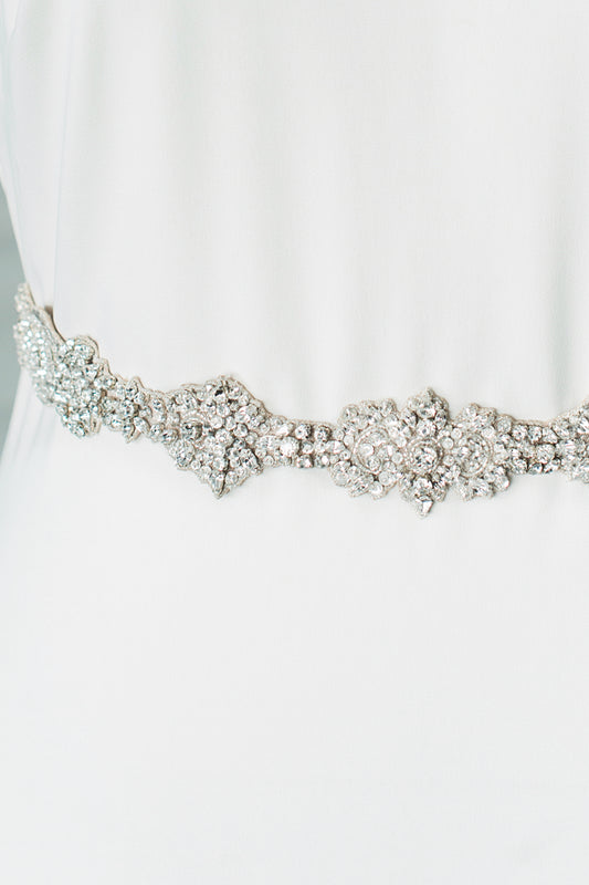 PAISLEY SASH - SILVER