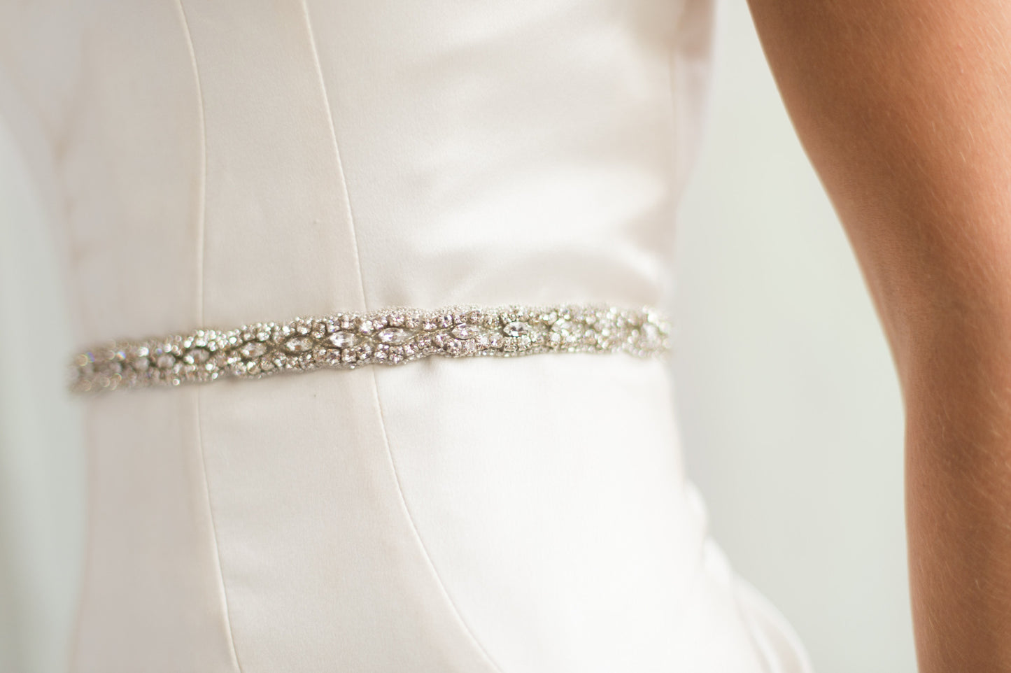 CARRIE SASH- SILVER