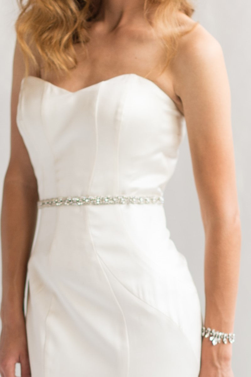 CARRIE SASH- SILVER
