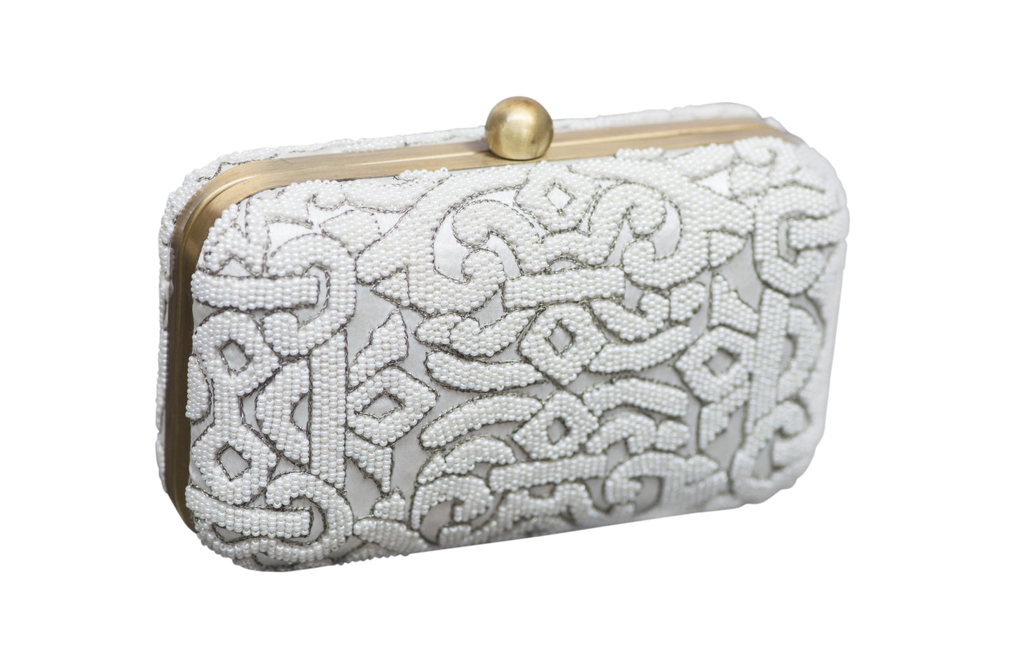 DELANCEY CLUTCH- OFF WHITE – Camilla Christine