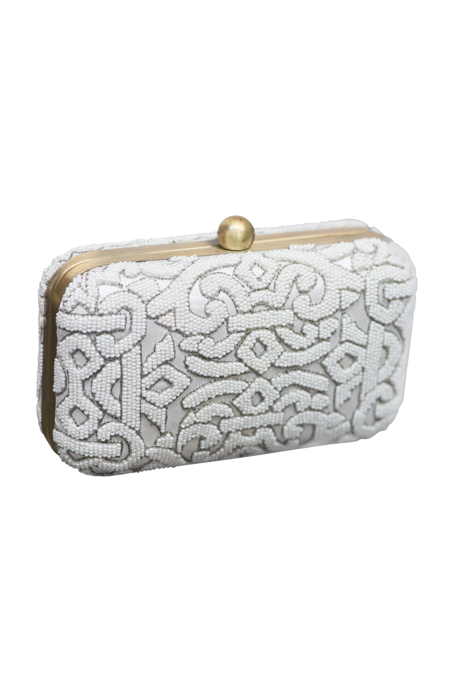 DELANCEY CLUTCH- OFF WHITE