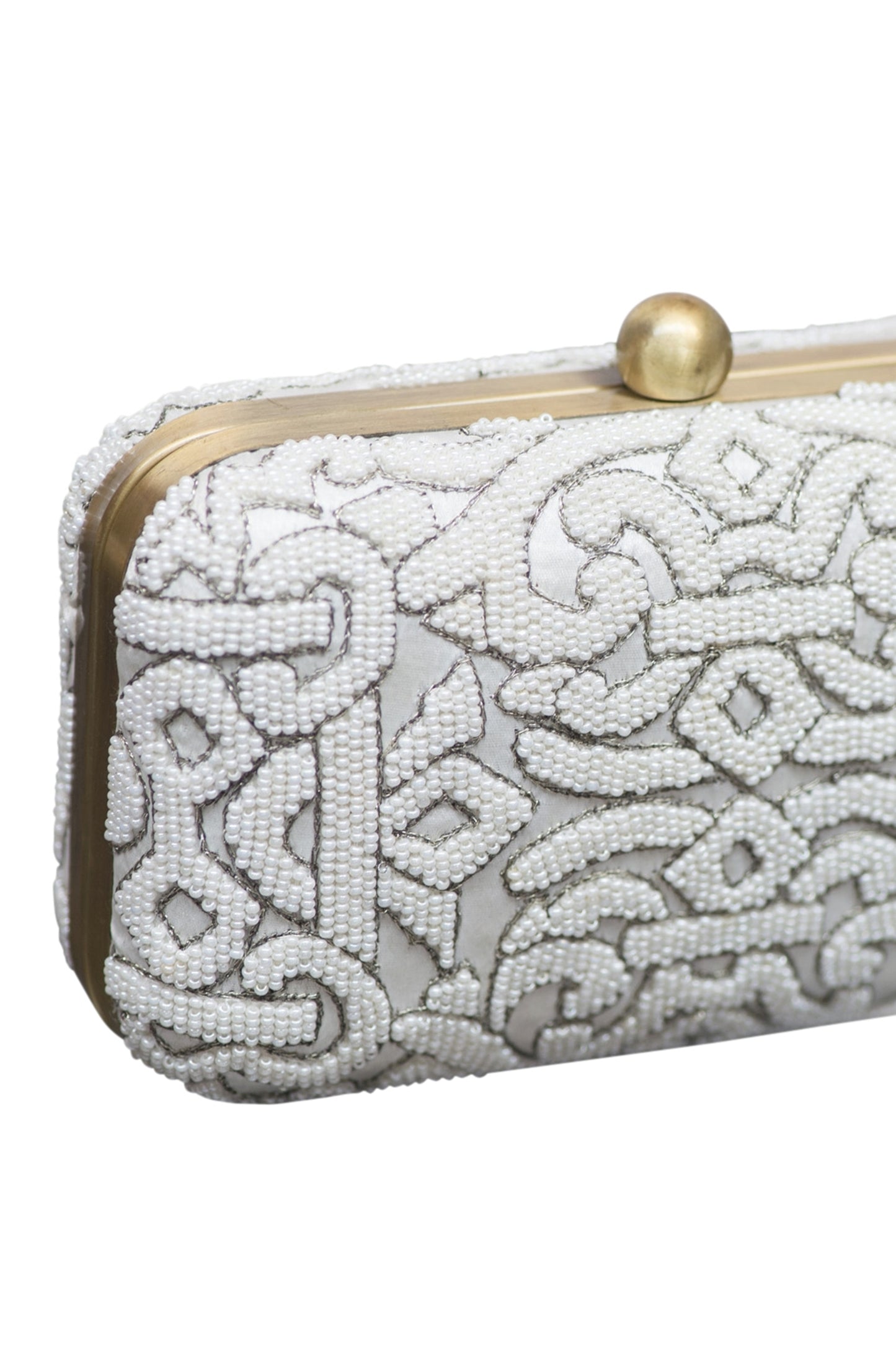 DELANCEY CLUTCH- OFF WHITE