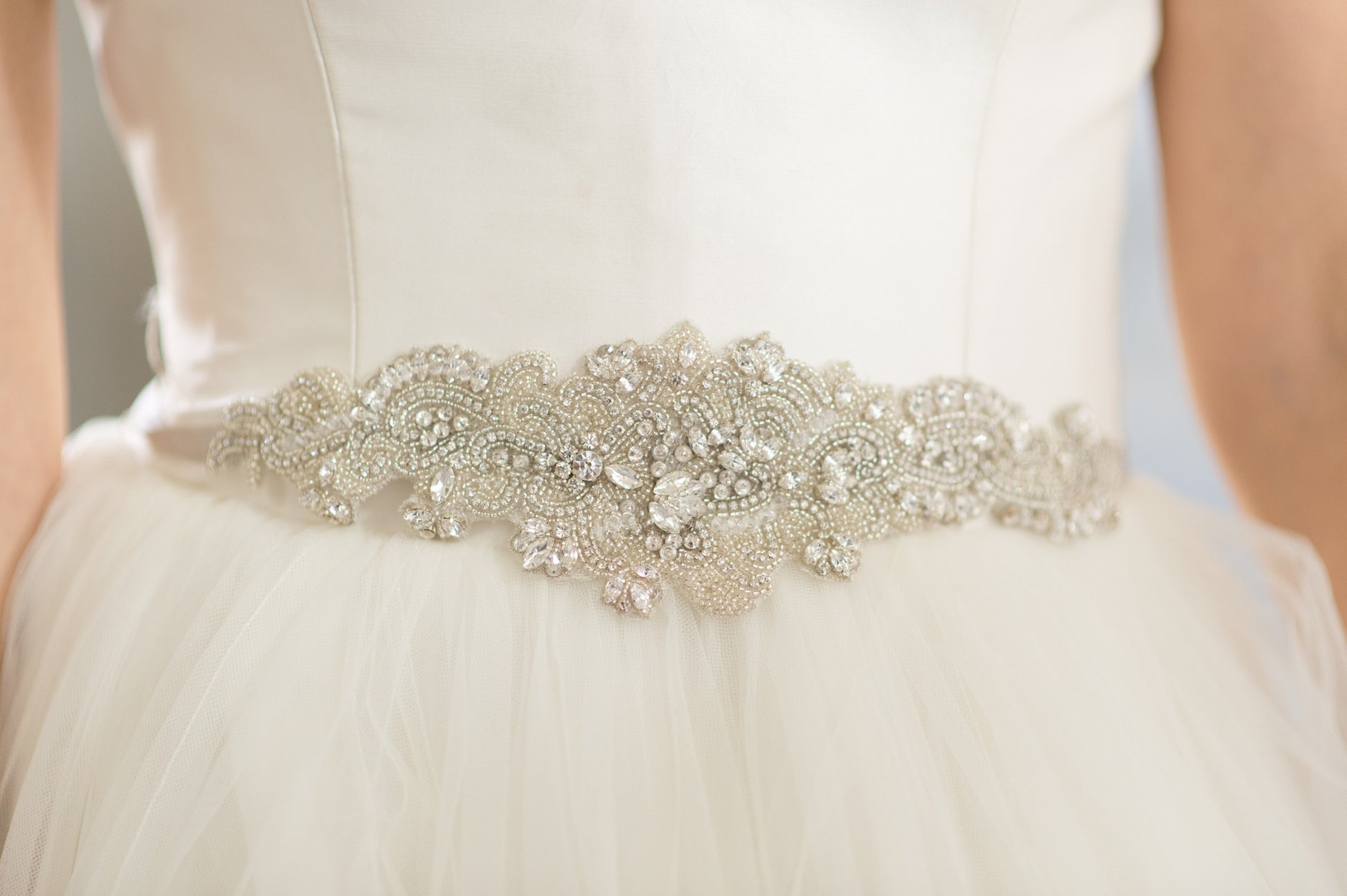 Crystal Jeweled Bridal Sash Beaded Silver Belt for Wedding Dress Vintage Embellished Applique Art Deco Trim for Bridal Gown Rhinestone, ELSA  BELT, for Her, for Bride, for Bridesmaid Gift , for Mother of the Bride, for Wedding Guest or Special Occasion by Camilla Christine Bridal Jewelry and Wedding Accessories. Bridal Style Inspiration Trends for Bride, Wedding Ideas