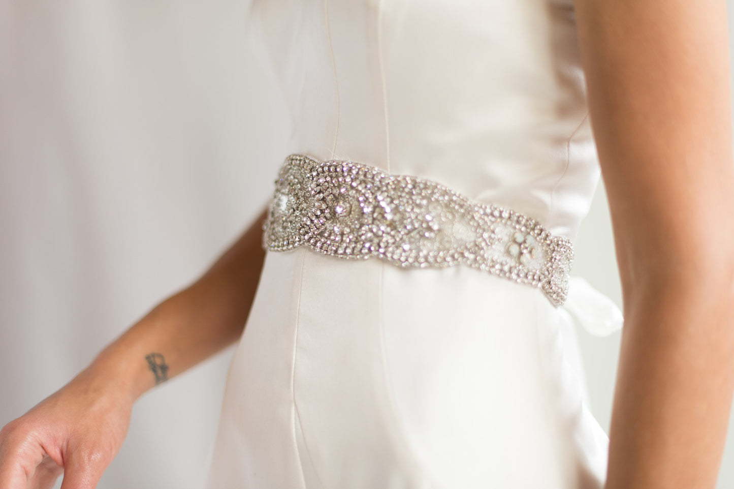 MEGAN SASH- SILVER