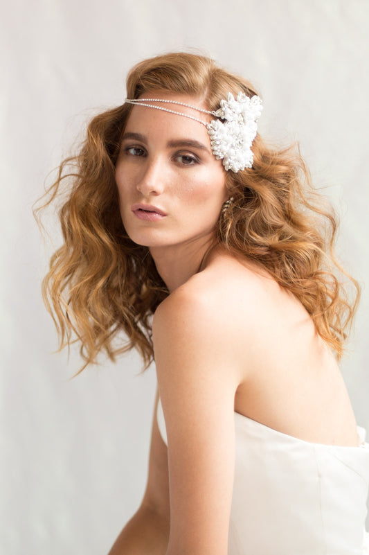 ANNA HEADPIECE- OFF WHITE