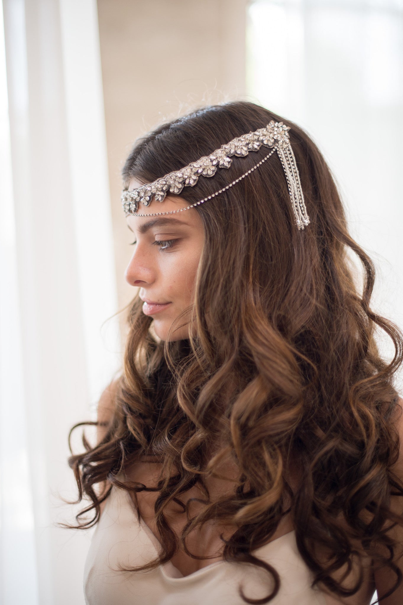 DAVINIA HEADPIECE - SILVER