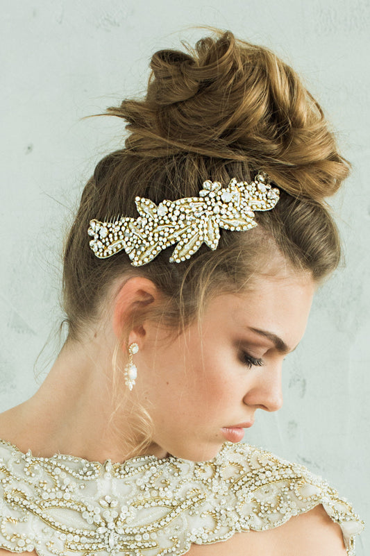 HYACINTHE HEADPIECE- GOLD